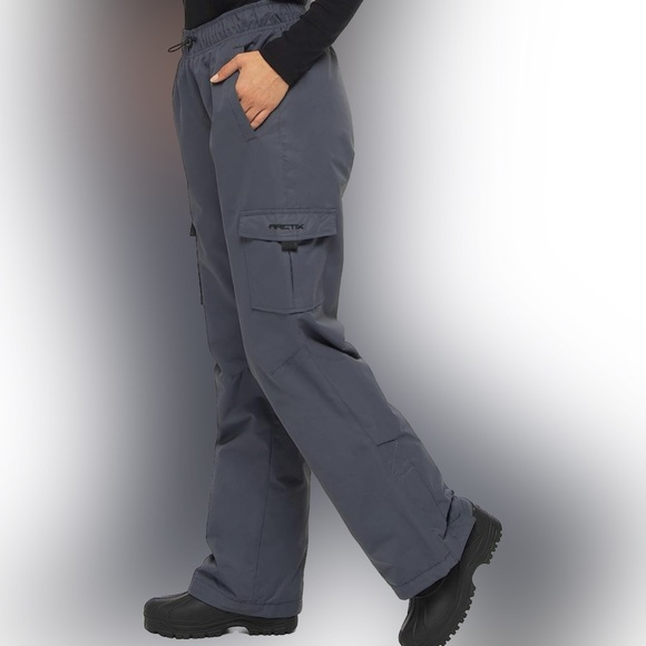🎿 ARCTIX Lumi Pull Over Fleece Lined Cargo Snow Pants Ski Pants Snowboard Pants - Picture 3 of 4